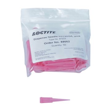 „LOCTITE“ kūginiai išspaudimo antgaliai, 20/rožinis matuoklis, 50 vnt. pakuotėje