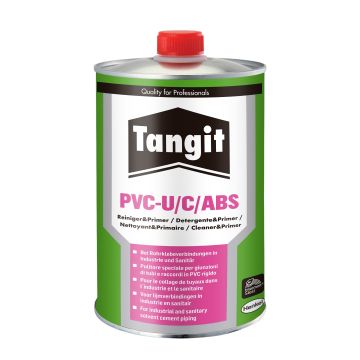 „TANGIT“ valiklis ir gruntas – klijai vamzdžiams, skaidrus butelis, 1 l